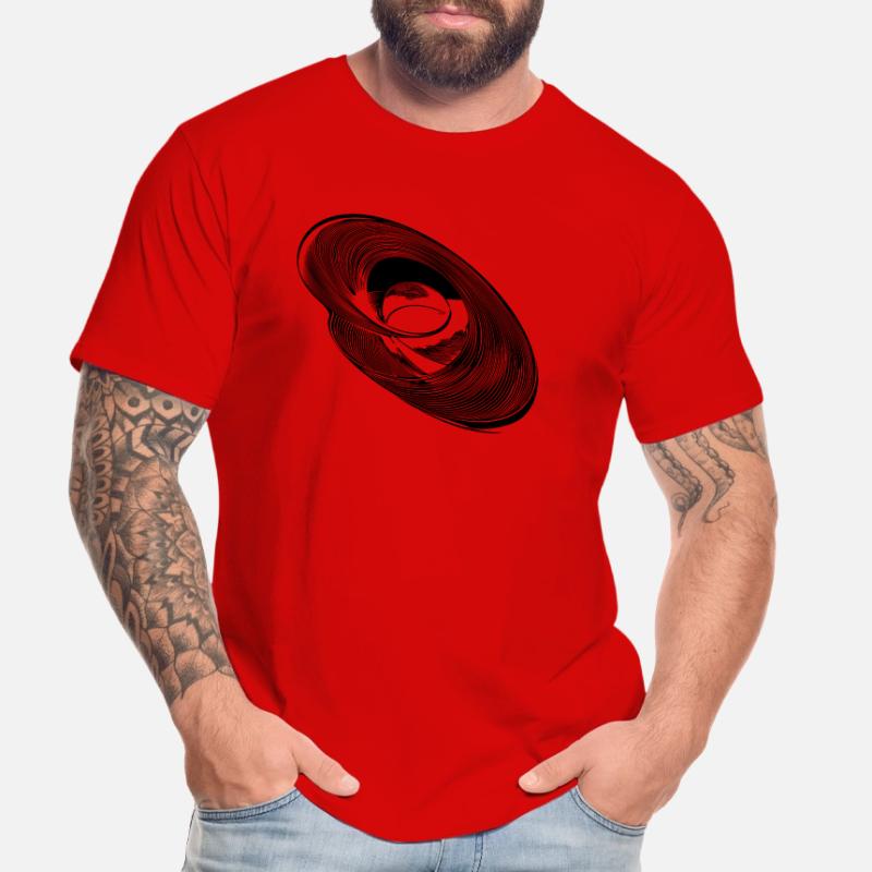 Geometric Circle Ellipses Parabolas Lines Men's Premium Organic T-Shirt