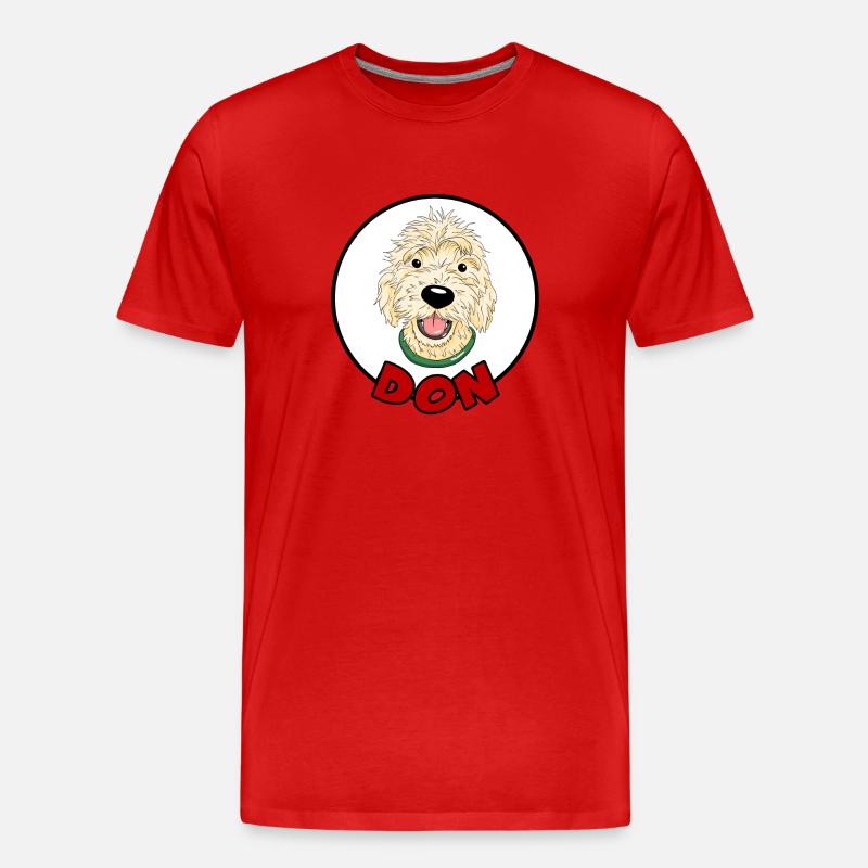 DonComic1 2 - Männer Premium Bio T-Shirt - Rot