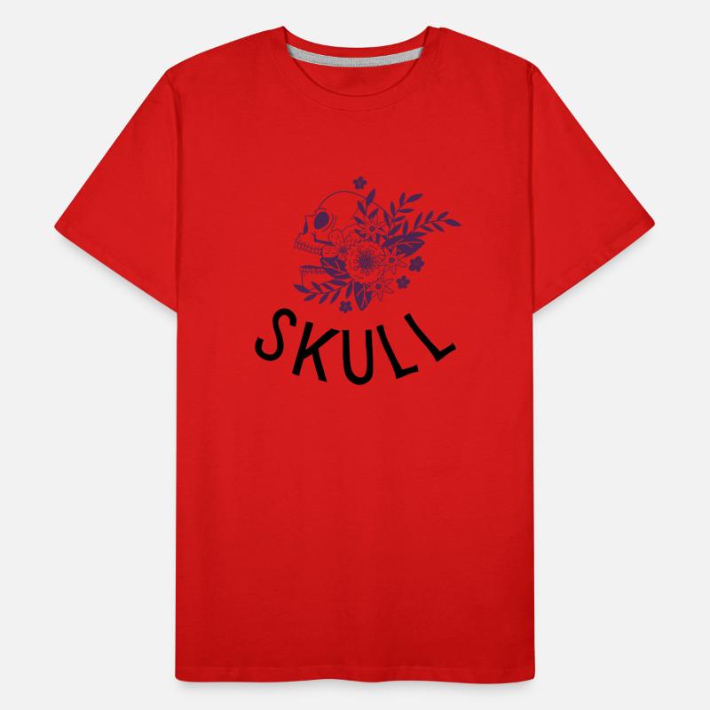 Blütenschädel Männer Premium Bio T-Shirt