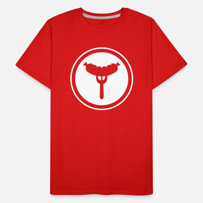Fourchette à saucisse T-shirt bio Premium Homme