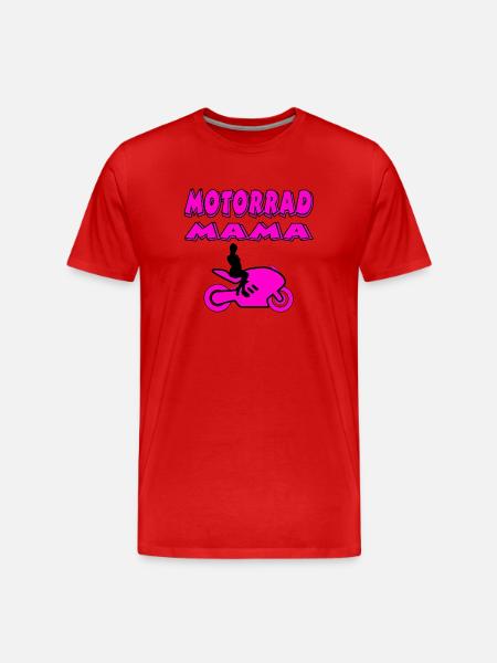 Motorrad - Männer Premium Bio T-Shirt - Rot