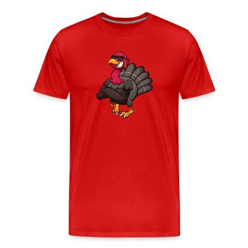 Coole Türkei - Männer Premium Bio T-Shirt - Rot - Vorne - Damien (186cm)
