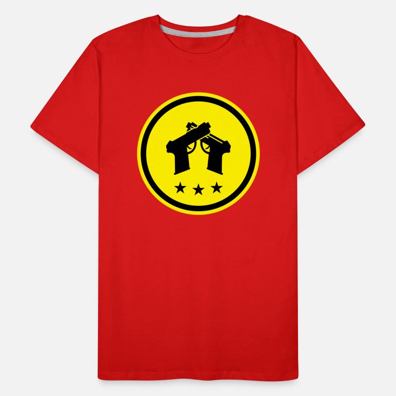 Pistole Symbol Männer Premium Bio T-Shirt