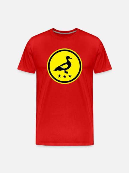 Duck animal - Men's Premium Organic T-Shirt - red