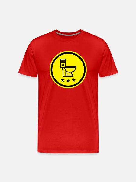 Wc toilet - Men's Premium Organic T-Shirt - red