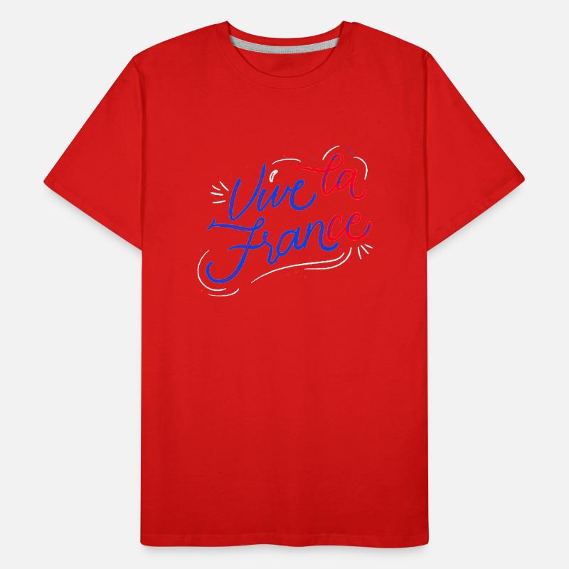 Es lebe das Frankreich Männer Premium Bio T-Shirt
