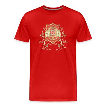 Poland Polish poland polish flag poljska - Men's Premium Organic T-Shirt - red - Front - Damien (186cm)