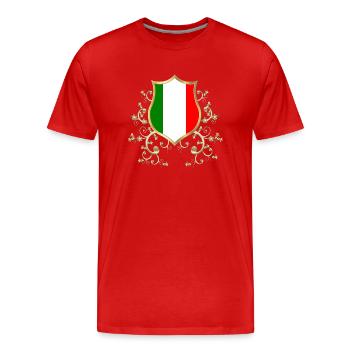 Italie Italie Italie Rome Europe Italie Italie Milan - T-shirt bio Premium Homme - rouge - Devant - Damien (186cm)