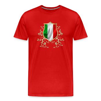 Italie Italie Italie Rome Europe Italie Italie Milan - T-shirt bio Premium Homme - rouge - Devant - Damien (186cm)