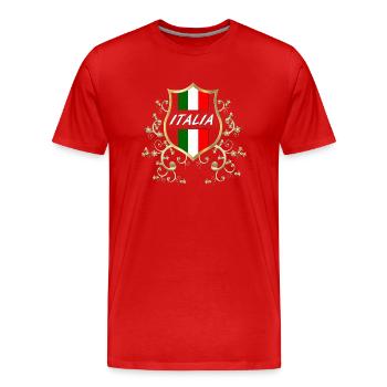 Italie Italie Italie Rome Europe Italie Italie Milan - T-shirt bio Premium Homme - rouge - Devant - Damien (186cm)