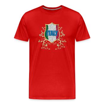 Italie Italie Italie Rome Europe Italie Italie Milan - T-shirt bio Premium Homme - rouge - Devant - Damien (186cm)