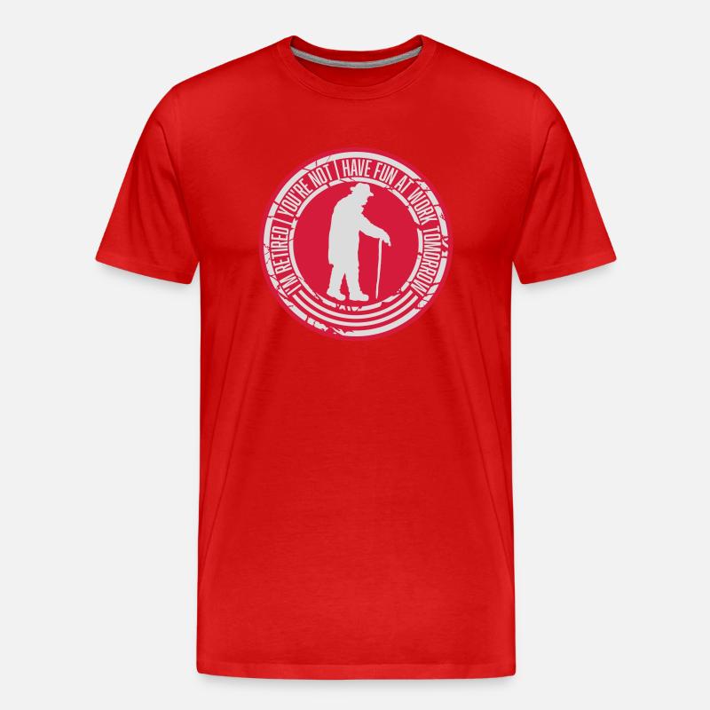 have fun at work - Männer Premium Bio T-Shirt - Rot