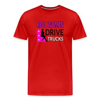 Truck - Männer Premium Bio T-Shirt - Rot - Vorne - Damien (186cm)