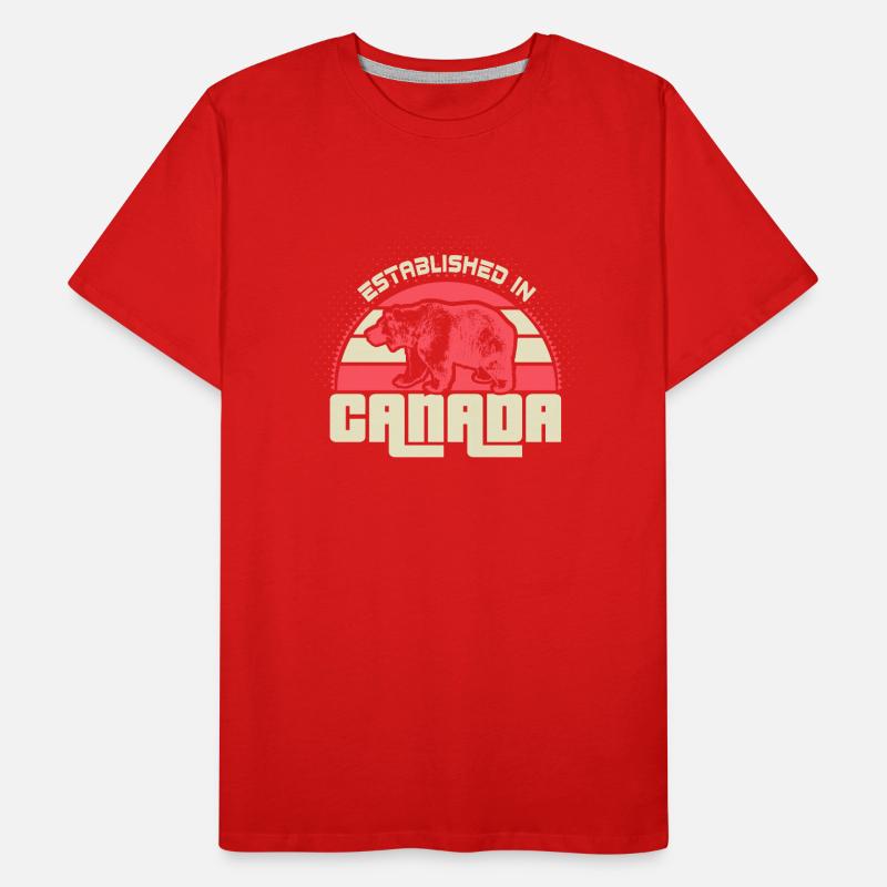 Drapeau canadien du Canada T-shirt bio Premium Homme