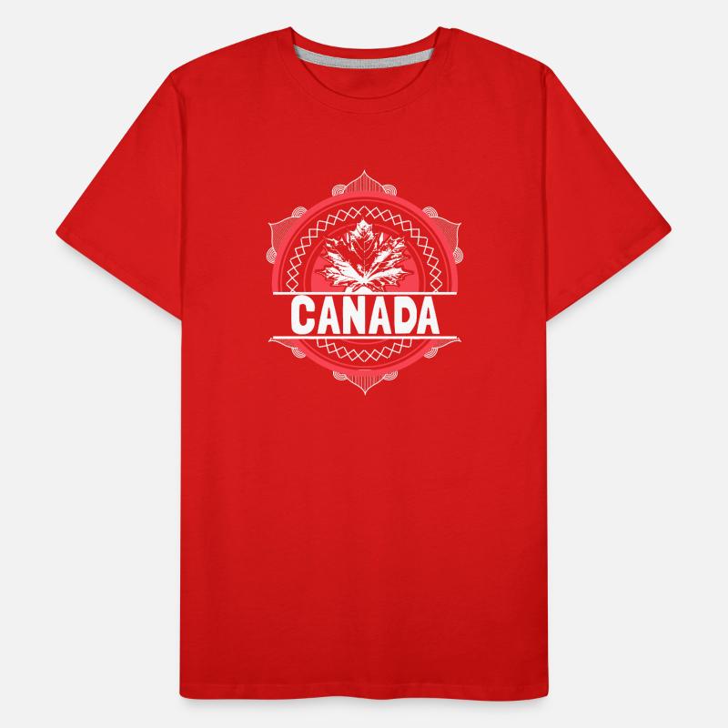 Kanada Herkunft Geschenk Männer Premium Bio T-Shirt