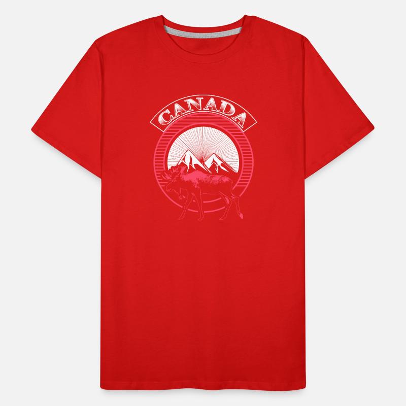 Canada Snow State Gift Idea Men's Premium Organic T-Shirt