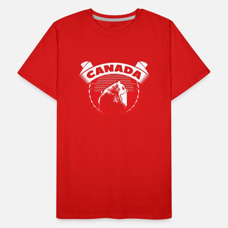 Canada Maple Leaf Flag Gift Men's Premium Organic T-Shirt