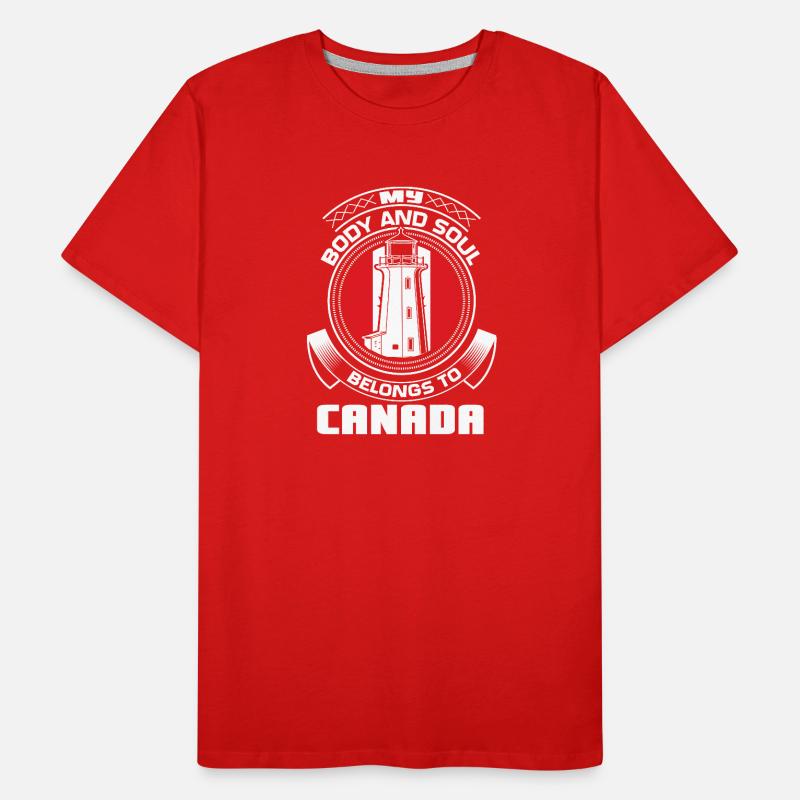 Canada Maple Flag Men's Premium Organic T-Shirt