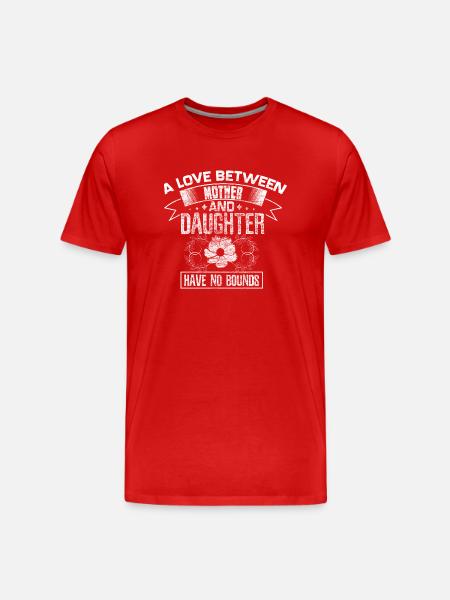 Mutter und Tochter Geschenkidee - Männer Premium Bio T-Shirt - Rot