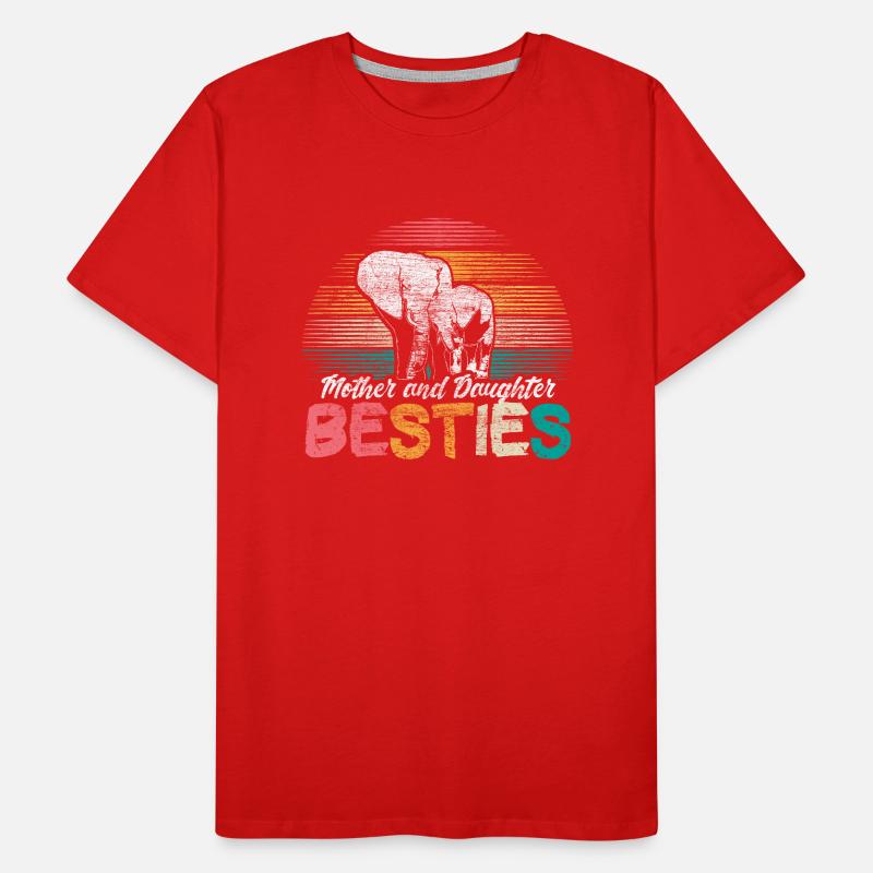 Mutter Tochter Beste Freunde Männer Premium Bio T-Shirt
