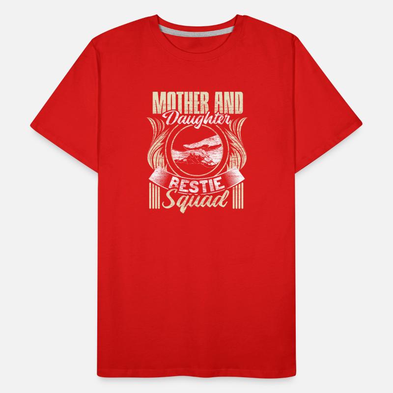 Mutter und Tochter Kindertag Eltern Geschenkidee Männer Premium Bio T-Shirt
