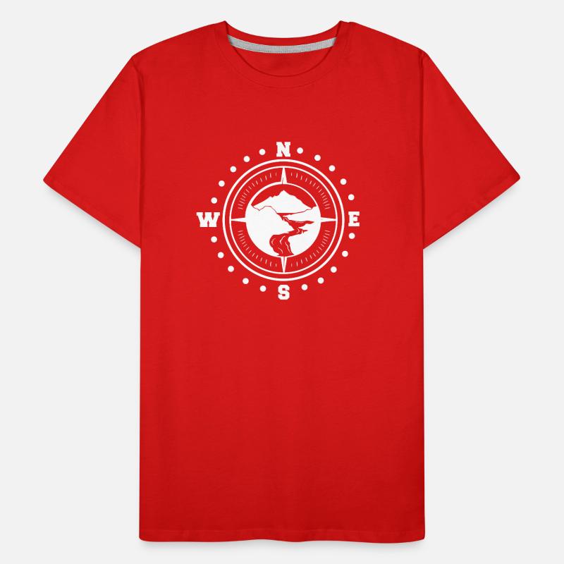 Camp Compass Männer Premium Bio T-Shirt