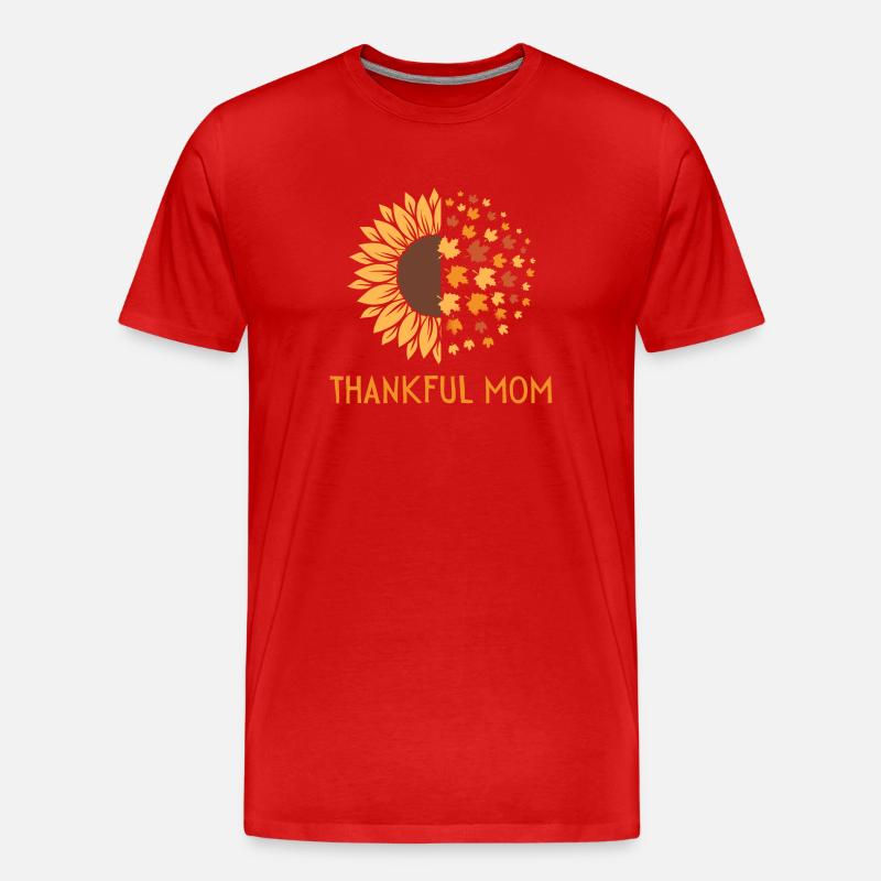 Dankbare Mama - Männer Premium Bio T-Shirt - Rot