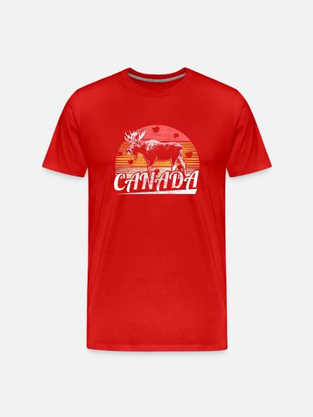 Canada Snow Nation Gift - Men's Premium Organic T-Shirt - red
