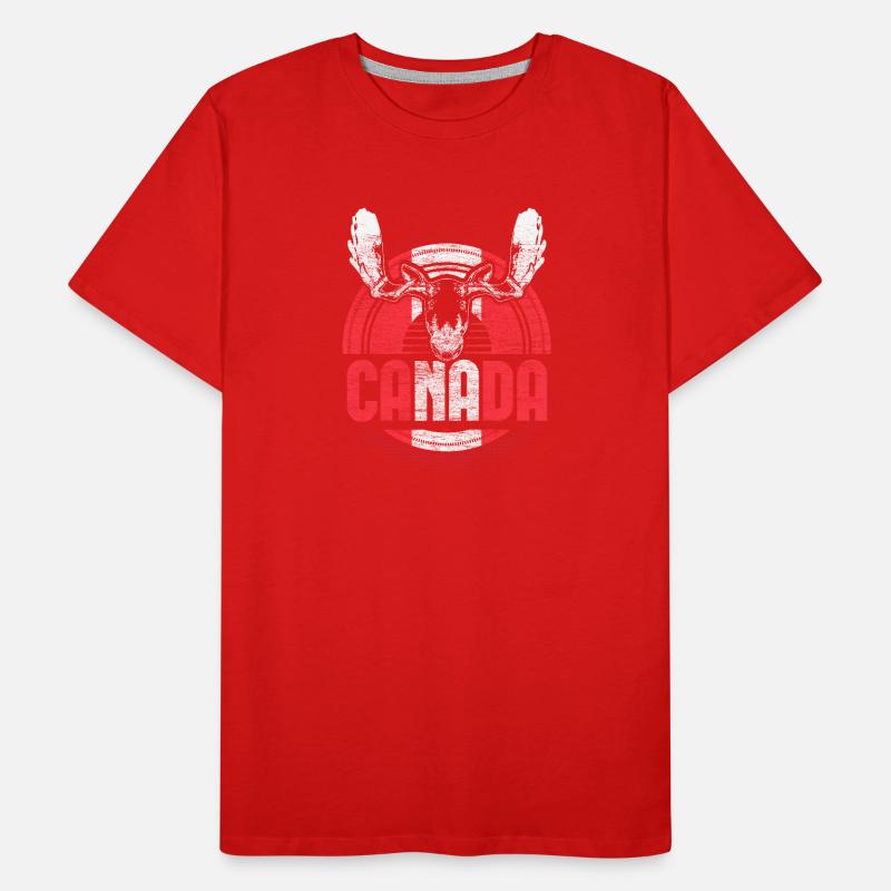 Canada Maple Flag Gift Idea Men's Premium Organic T-Shirt