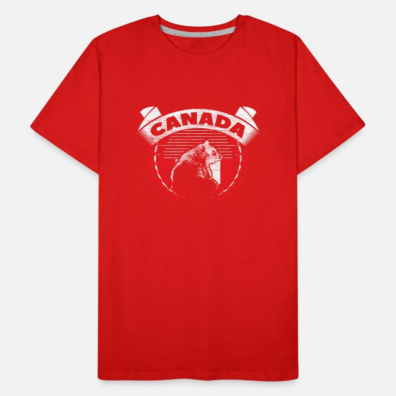 Élan du Canada Pays de naissance T-shirt bio Premium Homme