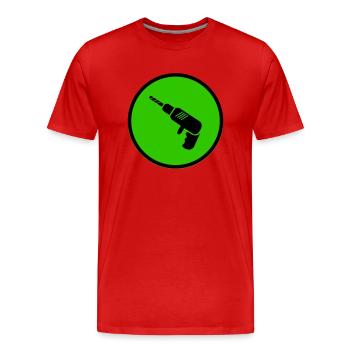Forer - T-shirt bio Premium Homme - rouge - Devant - Damien (186cm)