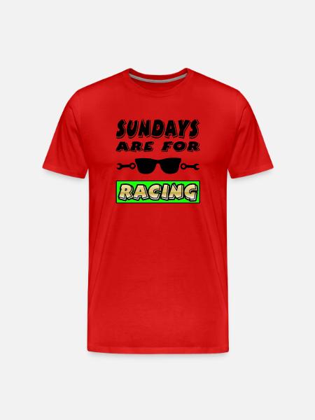 Auto - Männer Premium Bio T-Shirt - Rot