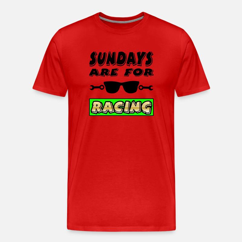 Auto - Männer Premium Bio T-Shirt - Rot