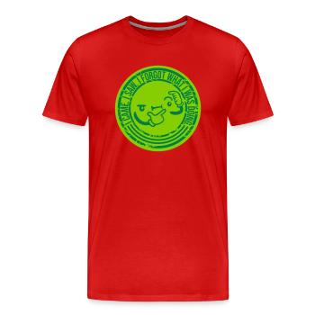 I came saw forget - Männer Premium Bio T-Shirt - Rot - Vorne - Damien (186cm)