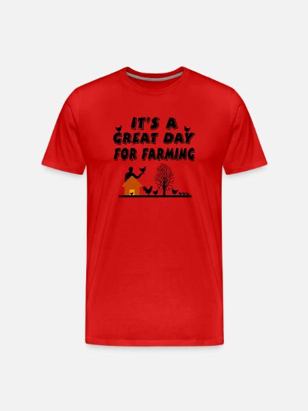 Ferme - T-shirt bio Premium Homme - rouge