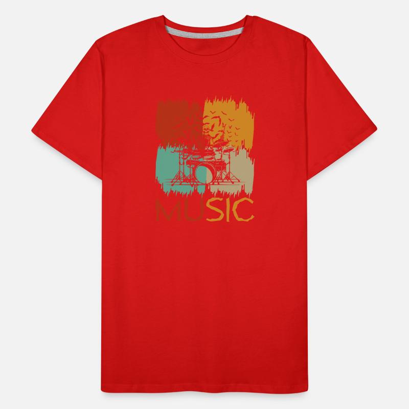 Drums Drummer Drums Drummers Men's Premium Organic T-Shirt