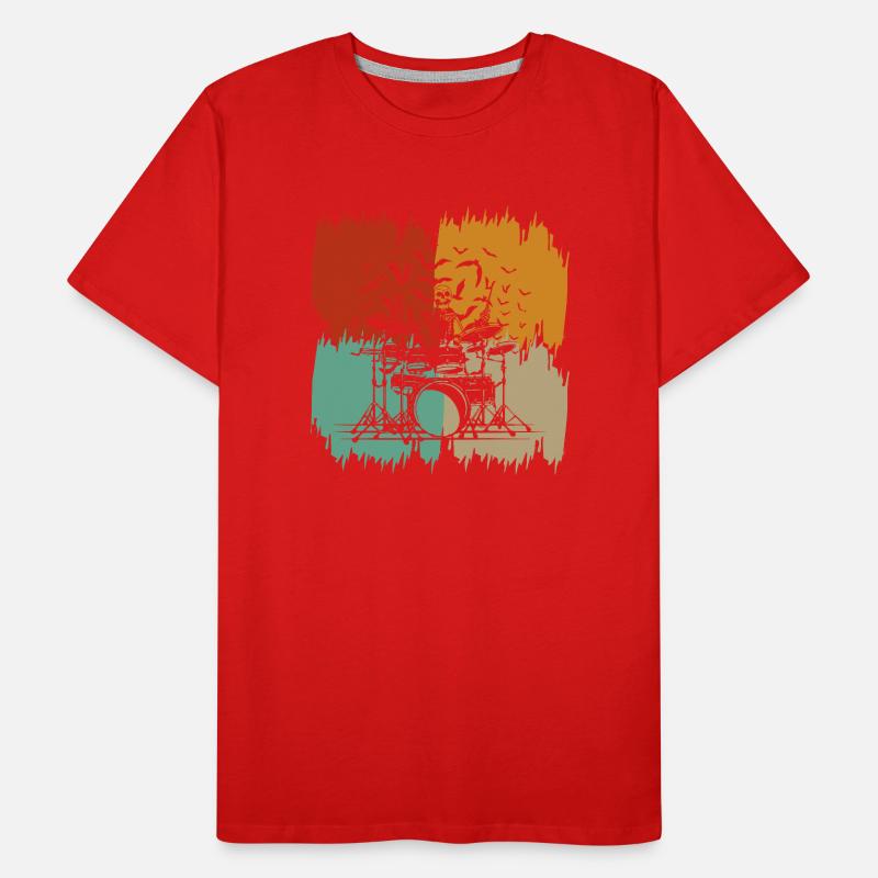 Drums Drummer Drums Drummers Men's Premium Organic T-Shirt