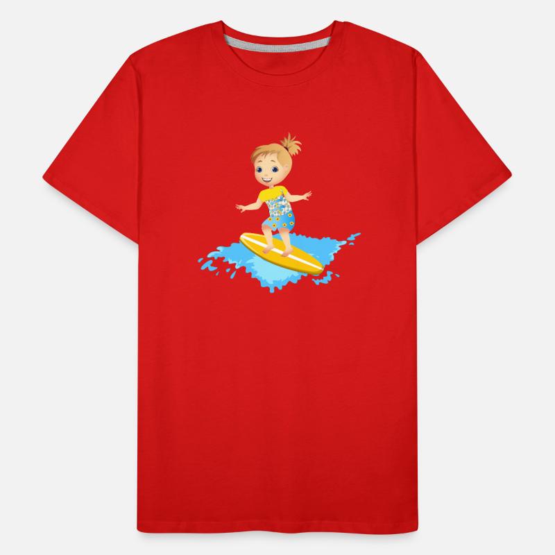 Surfeur avec corset T-shirt bio Premium Homme