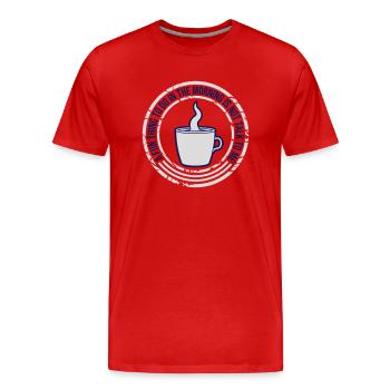 ne me parle pas - T-shirt bio Premium Homme - rouge - Devant - Damien (186cm)