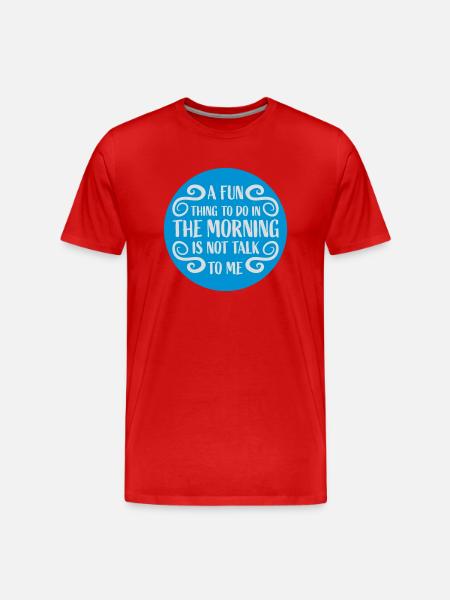 ne me parle pas - T-shirt bio Premium Homme - rouge