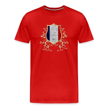 Frankreich Französisch Paris Frankreich Europa Eiffelturm - Männer Premium Bio T-Shirt - Rot - Vorne - Damien (186cm)