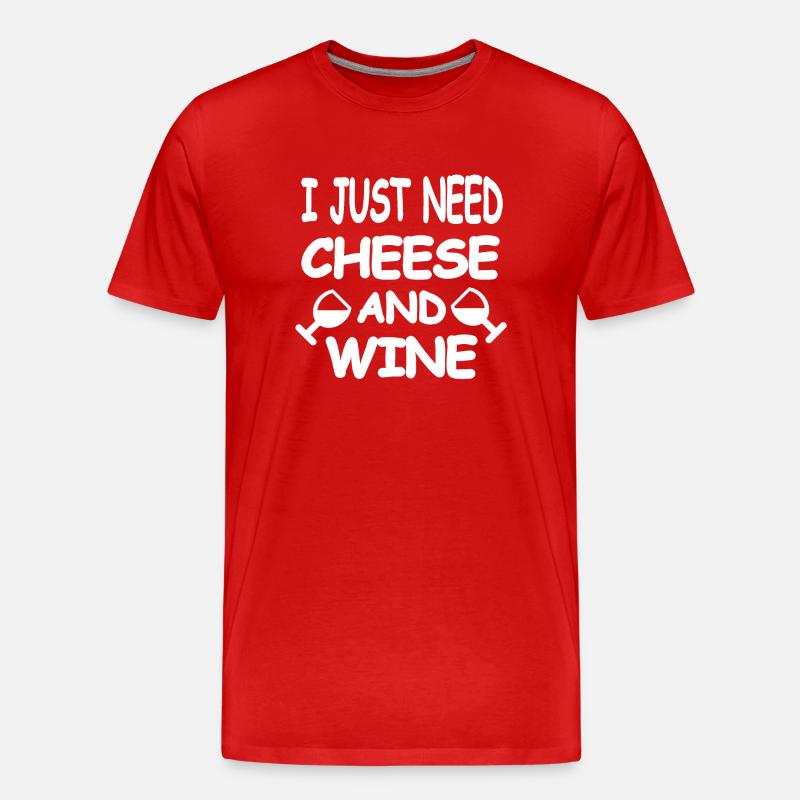 Wein - Männer Premium Bio T-Shirt - Rot