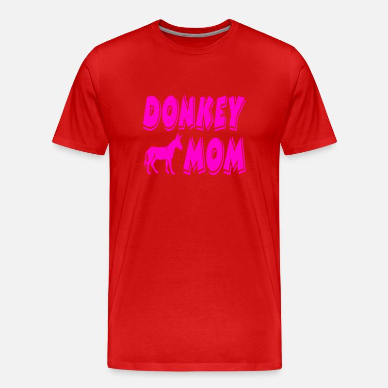 Esel - Männer Premium Bio T-Shirt - Rot