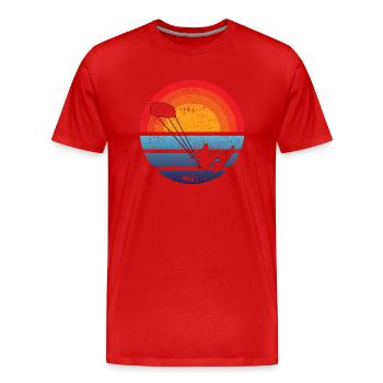 Windsurfer Kitesurfer Windsurfer Surfing Cadeau - T-shirt bio Premium Homme - rouge - Devant - Damien (186cm)