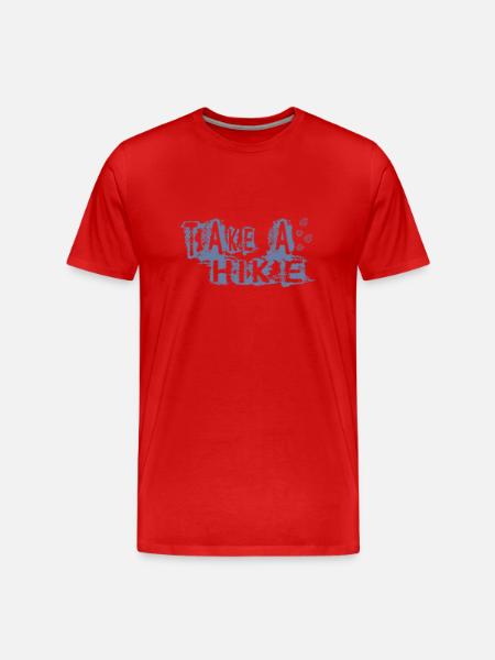TAKE A HIKE - Men's Premium Organic T-Shirt - red