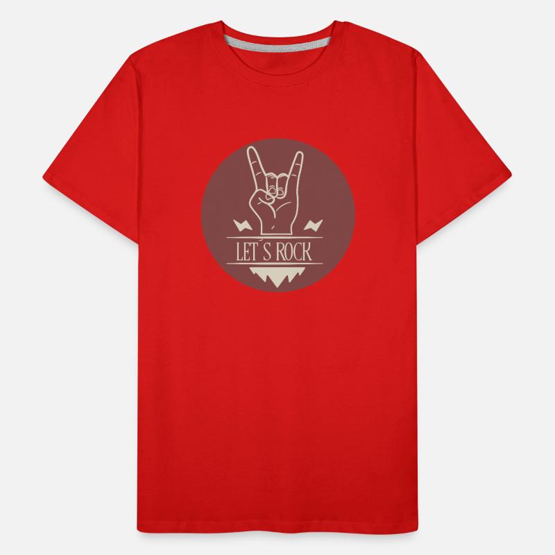 LET'S ROCK Men's Premium Organic T-Shirt
