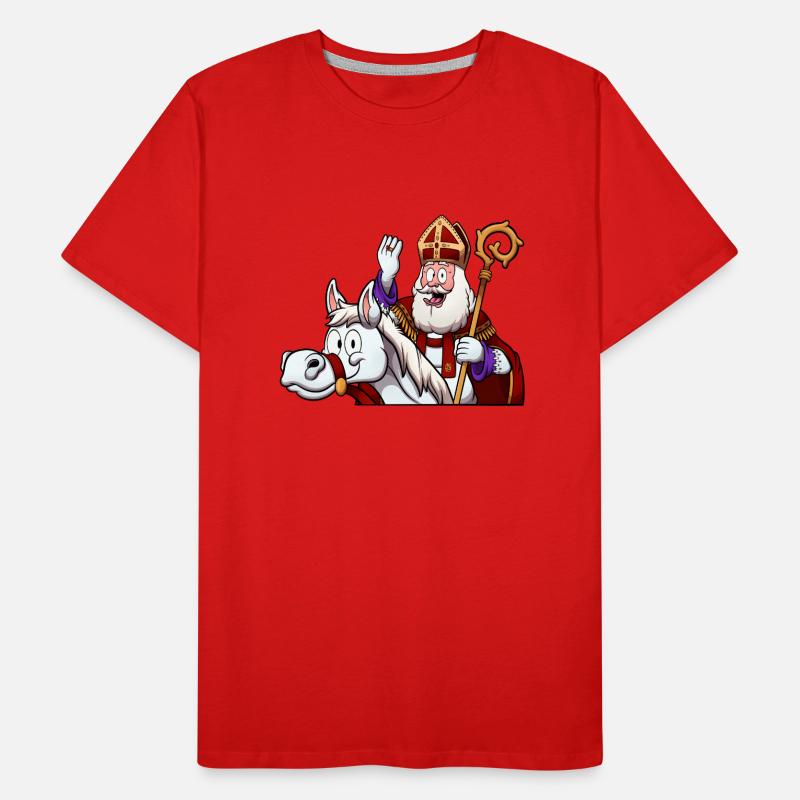 Saint Nicolas à cheval T-shirt bio Premium Homme