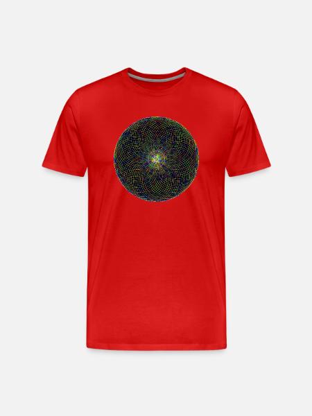 Muster - Männer Premium Bio T-Shirt - Rot