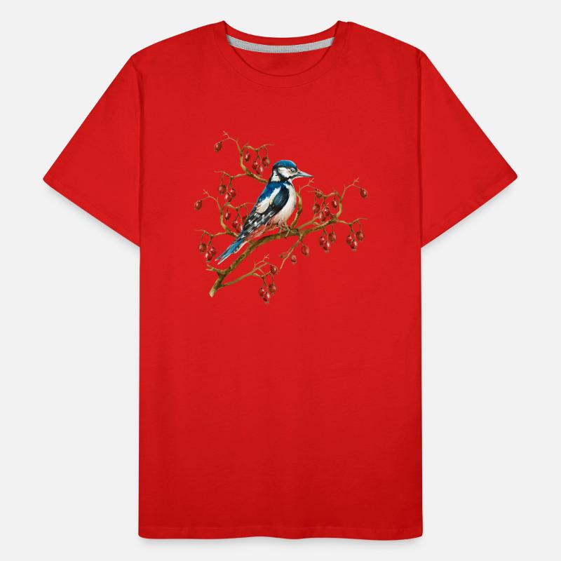 Oiseau coloré T-shirt bio Premium Homme