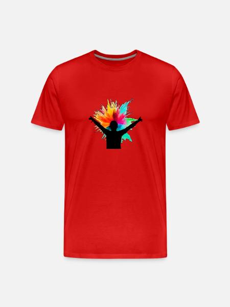 armin silhouette 2 - T-shirt bio Premium Homme - rouge